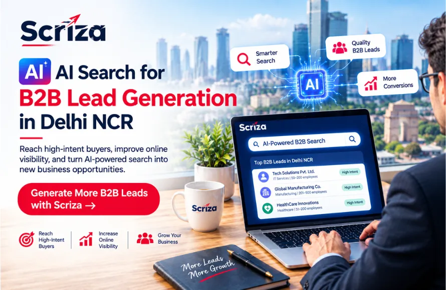 How AI Search Is Changing B2B Lead Generation in Delhi NCR by Scriza Pvt. Ltd.