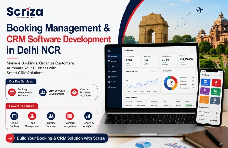Booking Management & CRM Software Development in Delhi NCR in Scriza Pvt. Ltd.