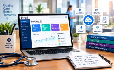 Healthcare ERP Software Development in Gurugram for Connected Healthcare Operations by Scriza Pvt. Ltd.